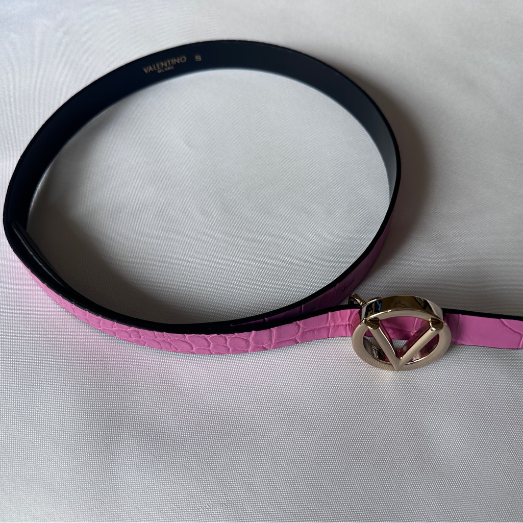 Valentino Pink And Silver Fashion Belt